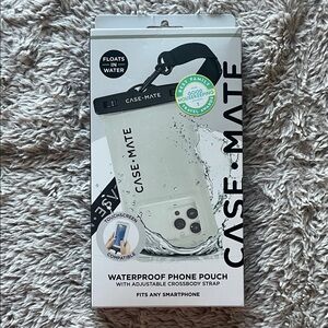 case-mate Clear Waterproof Phone Pouch with Black Trim